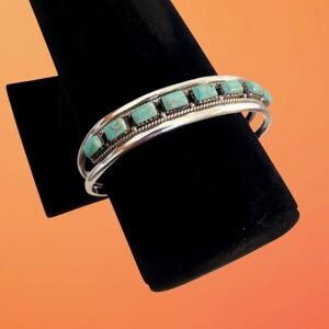 Zuni 925 Silver and Turquoise Bracelet